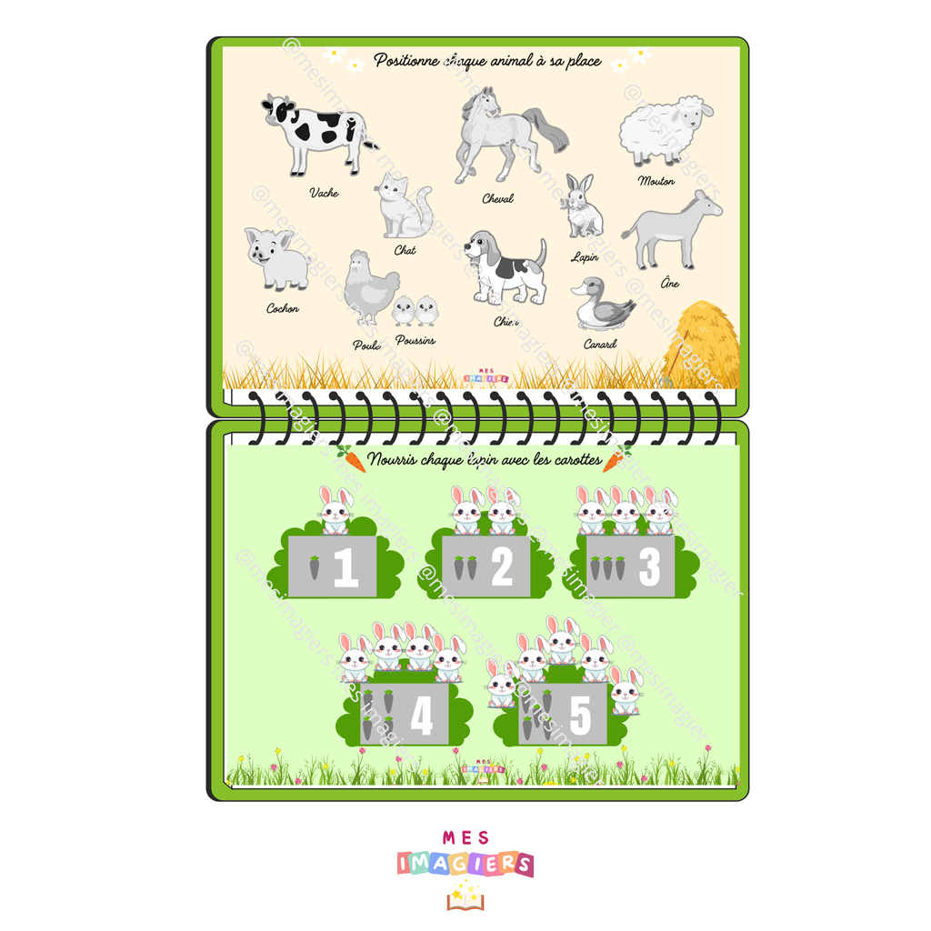 Livret d’activités à scratcher - LA FERME (18mois-3ans)