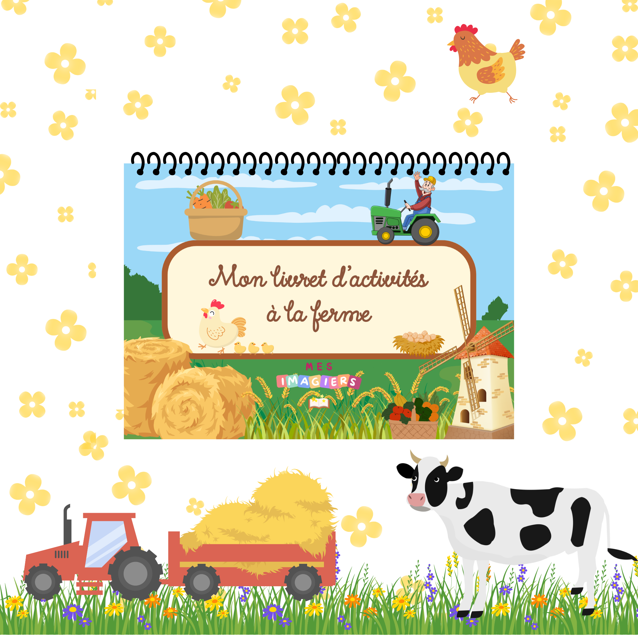 Livret d’activités à scratcher - LA FERME (18mois-3ans)