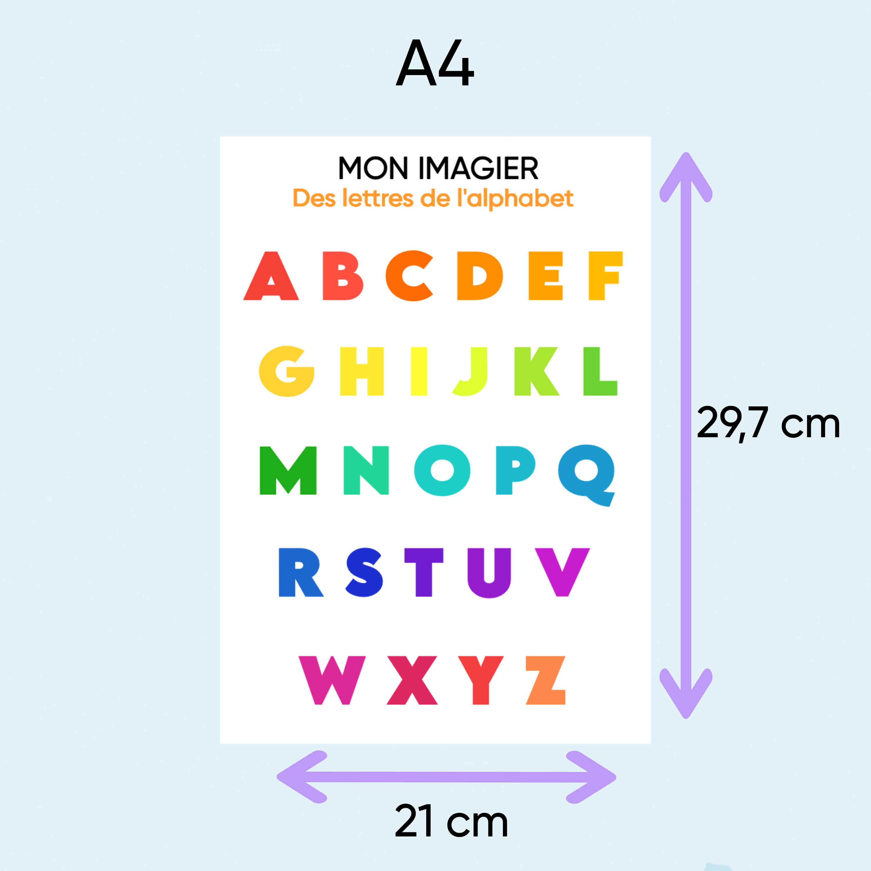 Lot de 5 Poster/Affiches éducative façon Montessori I Affiches pédagogique murale à imprimer I Posters d'apprentissage I Décoration enfant